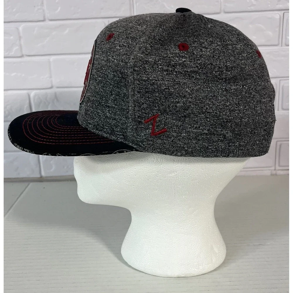 Zephyr Alabama Crimson Tide‎ Hat Mens OSFM Gray Snapback NCAA Flat Bill Cap